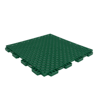 Dalles de gazon artificiel emboîtables, surface antidérapante, polypropylène, revêtement de sol pour terrain de pickleball extérieur, durée de vie de 5 ans