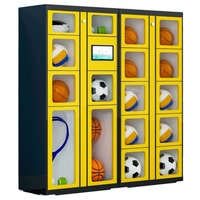 Armoire de location intelligente à succès, armoire partagée, casier intelligent avec portes transparentes, fabricant