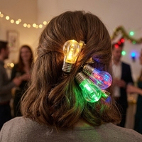 Pince à cheveux LED lumineuse en forme de bec de canard, accessoire photo pour fêtes et célébrations