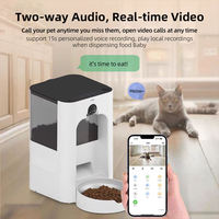 Nouveau Distributeur Intelligent d'Aliments pour Animaux 4L Écologique 2026 avec Caméra, Bol Programmable, Vidéo Tuya, Contrôle par Application WiFi 5G, Écran LCD en Plastique/Acier Inoxydable
