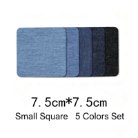 Lot de 30 patchs thermocollants multi-formes pour réparation de jeans, avec kit de couture gratuit pour réparation de vêtements et décoration DIY