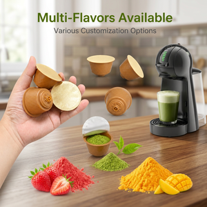 Cápsulas de Matcha con Sabor Exótico Compatibles con Sistemas Dolce Gusto, Cápsulas de Té Verde Orgánico de Grado Ceremonial, Servicio OEM ODM - Product Image 1