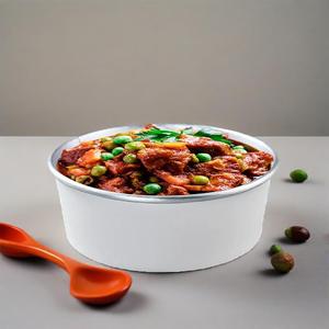 Cheap Price Customized Printed Aluminum Foil Paper Bowl Food Grade Take Out Lunch Food Packaging Paper Bowl With <b>Lid</b> - Product Image 1