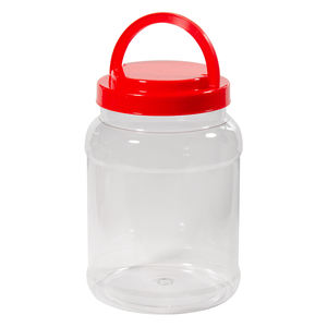 Cubo de almacenamiento de PET de grado alimenticio de 2700ml con tapa espiral hermética Tarro de plástico de uso comercial para encurtidos Aperitivos Dulces para galletas - Product Image 6