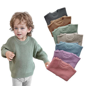 Vendita calda 3M-4T caldo Pullover <span class=keywords><strong>in</strong></span> <span class=keywords><strong>cotone</strong></span> <span class=keywords><strong>organico</strong></span> lavorato a maglia per bambini maglioni per bambini - Product Image 1