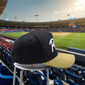 2024 tùy chỉnh thể thao thời trang được trang bị Snapback Mũ bóng chày 3D thêu hai tông màu đen tấm màu xanh lá cây vành 5 bảng báo argyle - Product Image 3