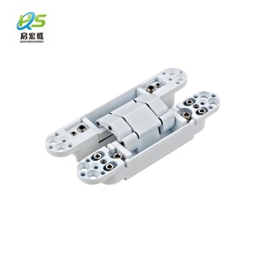 25x150mm White Color 3d Concealed Hinge Folding Door 40kg Adjustable 180 Degree Bld-a01-1 180 Degree Opening Full Visibility - Product Image 1