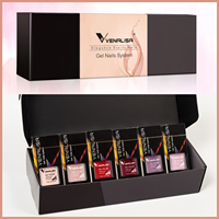 12 pièces/kit Venalisa vernis à ongles Gel coffret cadeau élégant vernis à ongles tremper UV LED haute Piment paillettes système de Gel UV