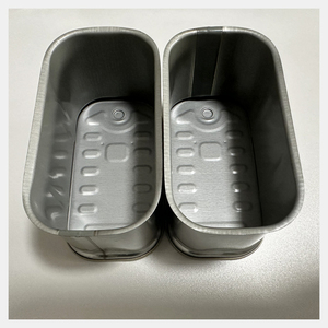 Boîtes de conserve rectangulaires en fer blanc de 340g, vides, à impression personnalisée, avec anneau de tirage auto-scellant, pour thon, fruits de mer et huiles en conserve - Product Image 5