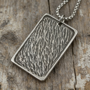 Yunnique Collier avec pendentif en acier inoxydable pour homme, design Zhao Zilong, forme d'épée, motif géométrique JD215 - Product Image 4