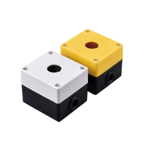 Industrial Waterproof Push Button Switch Box 22mm IP66 Abs <b>Plastic</b> Control <b>Enclosure</b> Yellow Gray 1 2 3 4 Hole Emergency Stop - Product Image 3