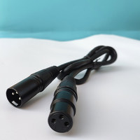 Câble DMX512 3 broches XLR mâle femelle, éclairage de scène, câble de signal professionnel pour projecteur PAR, tête mobile, mélangeur, microphone, amplificateur