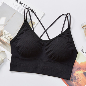 Vendita calda Delle <span class=keywords><strong>Donne</strong></span> di Un Pezzo Senza Soluzione di Continuità Back Bellezza Reggiseno Imbottito Sonno di Forma Fisica di Yoga In Esecuzione Reggiseno - Product Image 3