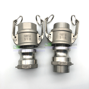 Высококачественный быстроразъемный соединитель Camlock 1/2-4 дюйма, соединитель труб типа A + D/B + F, фитинги Camlock для домашнего пивоварения, адаптер с зазубринами MPT FPT - Product Image 1