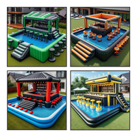 Nouvelle Conception en Promotion : Plateforme Flottante Gonflable pour Piscine avec Sièges – Idéale pour Fêtes en Jardin et Loisirs Aquatiques