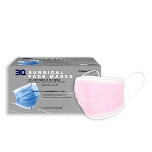 Sanqi Masker Wajah Kustom Grosir OEM Masker Wajah Bedah Sekali Pakai 3 Lapis Penutup Telinga Masker Wajah Medis - Product Image 1
