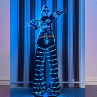 Nouveau Costume de saut à LED Universoul Circus Stilt Walkers Dance Robot Costume pour Future Show Event Party quantité minimale de commande 1 PCS Party Nouveautés