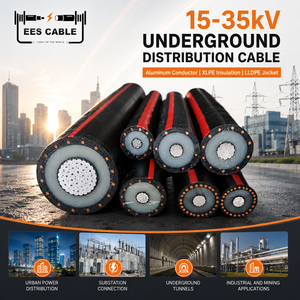 15kV อัล100% เกลียวตัวนำอลูมิเนียม TR XLPE หนึ่งในสามแจ็คเก็ต LLDPE <span class=keywords><strong>สาย</strong></span>เชื่อม urd - Product Image 3