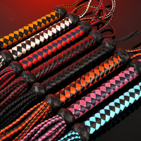 Nouveau fouet en cuir à 12 pompons pour jeu de rôle adulte, accessoire de jeu intime pour couple, BDSM réutilisable, vente en gros d'usine