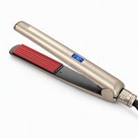 Alat Catok Rambut Keramik Titanium Grosir Pabrik, Layar LCD Digital, Anti-Scald, Pemanasan Cepat