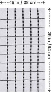 Serviettes de cuisine en coton gaufré à carreaux noirs <span class=keywords><strong>et</strong></span> blancs, absorbantes, pour la cuisson, la pâtisserie, le nettoyage domestique, logo personnalisé - Product Image 2