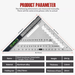 Goniometro Triangolare Regolabile in Alluminio per Falegnameria, Miglior Prezzo - Product Image 5
