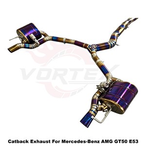 Vortex Lightweight Burnt-Titanium <b>Exhaust</b> System For Mercedes-Benz AMG GT50 E53 Sport-Sedan - Product Image 3