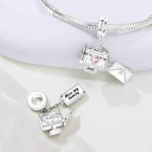 จี้รูปกล่องจดหมายแบบใหม่ - ดีไซน์โดดเด่นมีสไตล์ อุปกรณ์เสริมเครื่องประดับสร้อยข้อมือ DIY สำหรับผู้หญิง - Product Image 5