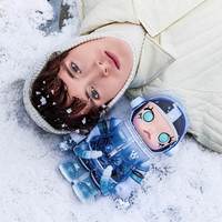 POPMART MEGA SPACE MOLLY 400% Glacier PVC, масштаб 1/12, аутентичная аниме-фигурка, кукла, декор для дома, коллекционный товар по мотивам комиксов, унисекс