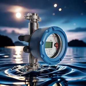 KFMH IP65 1.6Mpa LCDディスプレイガス水<span class=keywords><strong>HCL</strong></span>流量計ステンレス鋼金属管ローターフローメーター - Product Image 1