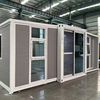 Maison préfabriquée en conteneur de 40 pieds, maisons modulaires pliables en conteneur, maison préfabriquée de luxe à 2 chambres