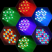 Projecteur PAR LED RGB 36 LED DMX, projecteur PAR DJ, activé par le son, télécommande, éclairage de scène pour discothèque, bar, fête, PAR LED 36
