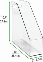 Caja Organizadora de Archivos de Acrílico Resistente, Moderna Caja de Almacenamiento de Archivos de Acrílico con Asa, Decoración para Escritorio