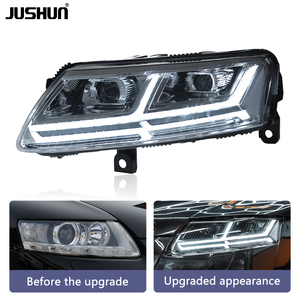 JUSHUN 12V LED double lentille 05-11 feux de jour assemblage adapté pour la nouvelle <span class=keywords><strong>Audi</strong></span> <span class=keywords><strong>A6</strong></span> phare course cheval lumière qui coule - Product Image 1