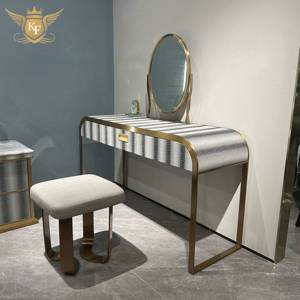 <span class=keywords><strong>Coiffeuse</strong></span> moderne de luxe avec miroir et tiroirs pour filles Dressing de chambre à coucher Design italien - Product Image 1