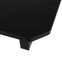 Bureau de jeu PC noir style simple avec porte-gobelet intégré, table multifonction pour ordinateur, esports, travail et chambre