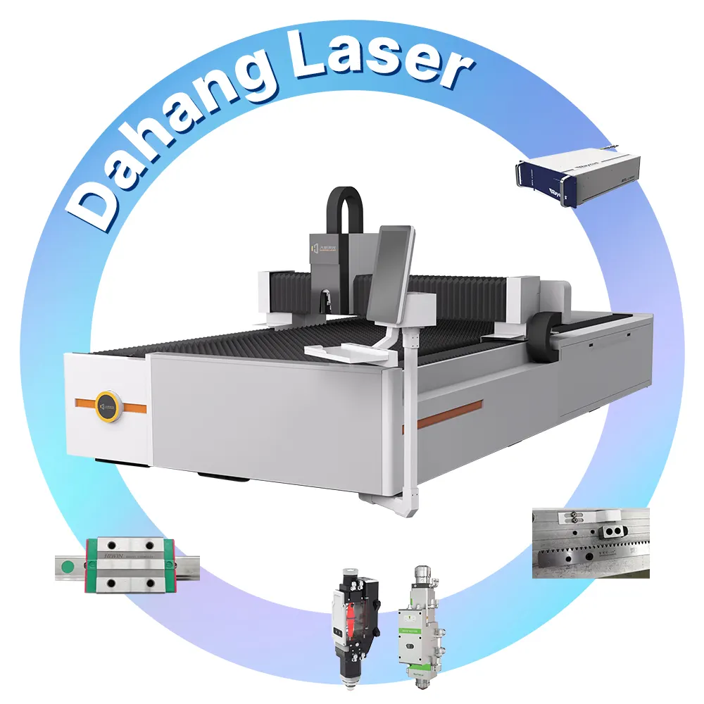 Mesin pemotong laser serat presisi tinggi Merek Terkenal mesin pemotong laser logam dan logam pemotong lazer serat CNC