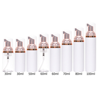 Distributeur de savon nettoyant pour le visage personnalisé de 200ml emballage de bouteilles moussantes bouteille de pompe à mousse mini shampooing cils rose pour animaux de compagnie de luxe