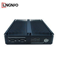 Sistem Embedded Tanpa Kipas CPU Intel RAM DDR4 SSD Dual LAN Port USB Ganda Tegangan Lebar 9-36V Output HD Mini PC Stabil