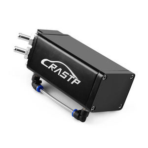 Kit de récupération d'huile en aluminium carré RASTP 750ML - Conception à déflecteurs pour système PCV, réduit l'accumulation de <span class=keywords><strong>carbone</strong></span>, comprend des tuyaux et des raccords - Product Image 3