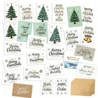 Cartes de vœux personnalisées imprimées en vrac Joyeux anniversaire Noël Fête du Printemps Nouvel An Carte de vœux de mariage avec enveloppes