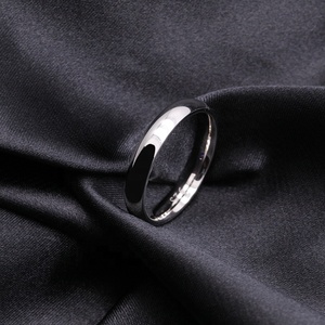 Anello da uomo in argento sterling <span class=keywords><strong>925</strong></span> con anello liscio, coppia semplice, anello in argento tinta unita - Product Image 5
