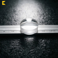 Lentille sphérique en verre de quartz médical UVA UVB UVC LED Plano Convex 24mm