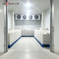   Unité de condensation à vis refroidie par air à décharge supérieure pour la réfrigération commerciale des chambres froides et congélateurs