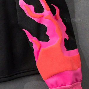 <span class=keywords><strong>Felpa</strong></span> con cappuccio oversize da uomo stile Street rosa farfalla teschio 3D per stampa a sbuffo <span class=keywords><strong>felpa</strong></span> nera antivento con cappuccio per l'autunno - Product Image 4