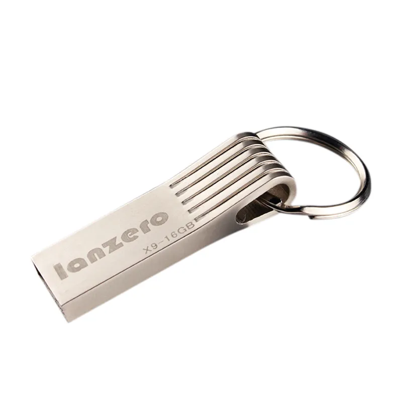 Hot Metal USB Flash Drive 4GB 8 GB 16GB 32gb 64gb 128 gb Flash Memory Stick unità impermeabile disco usb