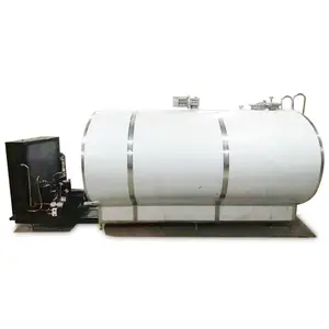Horizontal milk cooling tank used in farm dairy factory camel milk sheep milk bulk liquid refrigeration storage tank