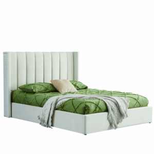 Mobilier de chambre à coucher Direct de l'usine Tête de <span class=keywords><strong>lit</strong></span> moderne Queen Size blanche Cadre de <span class=keywords><strong>lit</strong></span> rembourré Plate-forme de <span class=keywords><strong>lit</strong></span> pleine grandeur <span class=keywords><strong>2</strong></span> personnes - Product Image 3