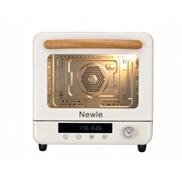 Horno de Vapor Digital Retro de 20L con Asa de Madera, Marca Newle, 230V ° Horno de encimera de alta temperatura C