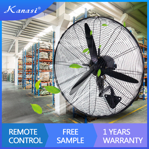 Ventilateur mural Kanasi 20 26 30 pouces, oscillant, moteur en cuivre industriel, 3 vitesses, tout métal, meilleur prix, avec CE - Product Image 2